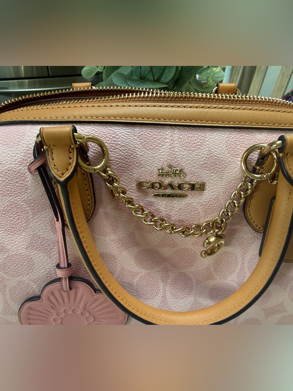 Coach Powder Pink Medium Rowan - NWOT - Picture 3 of 11